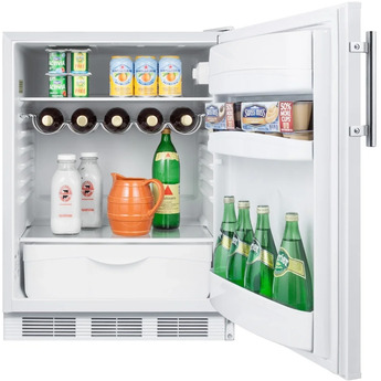 Summit FF61WADA 24 Inch Counter Depth Compact Refrigerator, in White — thumbnail 5