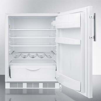 Summit FF61WBIADA  24 Inch Counter Depth Compact Refrigerator, in White — thumbnail 6