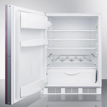 Summit FF61WBIIFLHD 24 Inch Counter Depth Compact Refrigerator, in Panel Ready — thumbnail 3