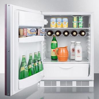 Summit FF61WBIIFLHD 24 Inch Counter Depth Compact Refrigerator, in Panel Ready — thumbnail 4