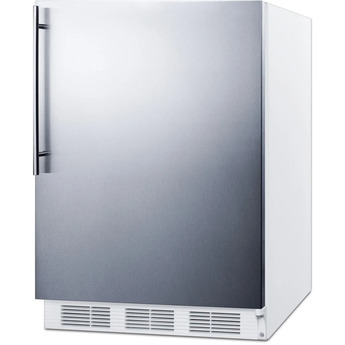 Summit FF61WBISSHV 24 Inch Counter Depth Compact Refrigerator, in Stainless Steel — thumbnail 5
