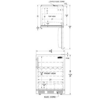 Summit FF63BBISSHH 24 Inch Compact Refrigerator — thumbnail 5