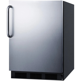 Summit FF63BKBISSTBADA  24 Inch Counter Depth Compact Refrigerator, in Stainless Steel — thumbnail 8