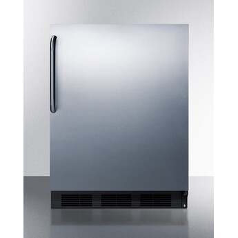 Summit FF63BKBISSTBADA  24 Inch Counter Depth Compact Refrigerator, in Stainless Steel — thumbnail 9