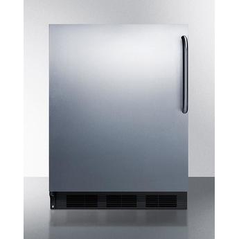 Summit FF63BKBISSTBADALHD  24 Inch Counter Depth Compact Refrigerator, in Stainless Steel