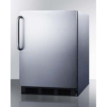 Summit FF63BKCSS  24 Inch Counter Depth Compact Refrigerator, in Stainless Steel — thumbnail 5