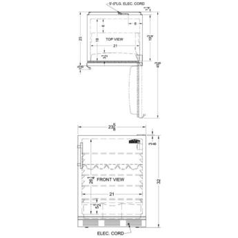 Summit FF63BSSTBADA 24 Inch Compact Refrigerator — thumbnail 9