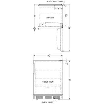 Summit FF6BBI7ADA FF6BI7ADA Series 24 Inch Compact Refrigerator — thumbnail 5