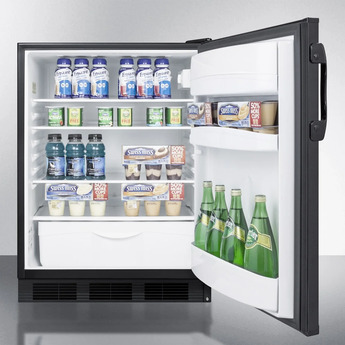 Summit FF6BKBI7SSHVADA  24 Inch  Compact Refrigerator — thumbnail 6