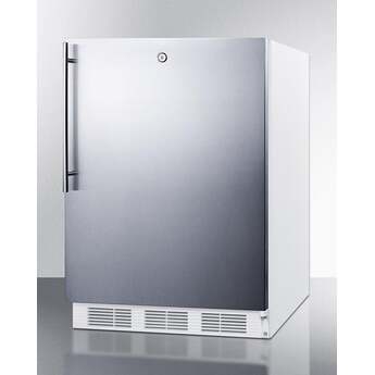 Summit FF6LW7SSHVADA 24 Inch Counter Depth Compact Refrigerator, in Stainless Steel — thumbnail 8