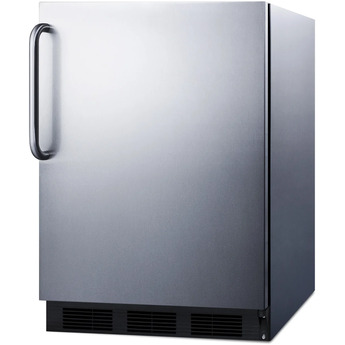 Summit FF7BKCSSADA  24 Inch Counter Depth Compact Refrigerator, in Stainless Steel — thumbnail 8
