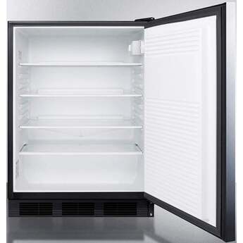 Summit FF7BKSSHHADA  24 Inch Counter Depth Compact Refrigerator, in Stainless Steel — thumbnail 7