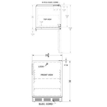 Summit FF7LADA 24 Inch Compact Refrigerator — thumbnail 4