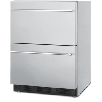 Summit SP6DBS2D7 24 Inch Counter Depth Compact Refrigerator, in Stainless Steel — thumbnail 5