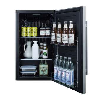 Summit SPR196OSADA  19 Inch Counter Depth Compact Refrigerator, in Stainless Steel — thumbnail 5
