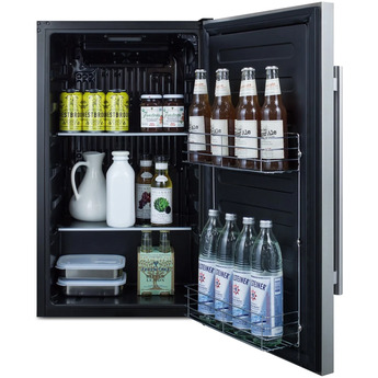 Summit SPR196OSADA  19 Inch Counter Depth Compact Refrigerator, in Stainless Steel — thumbnail 7