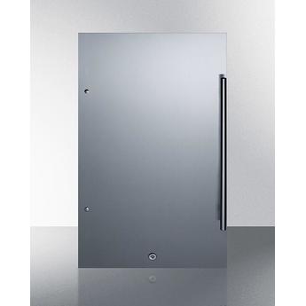 Summit SPR196OSLHD 19 Inch Counter Depth Compact Refrigerator, in Stainless Steel