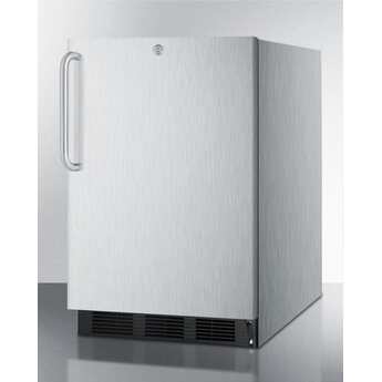 Summit SPR7BOSST 24 Inch Counter Depth Compact Refrigerator, in Stainless Steel — thumbnail 4