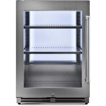 Thor TBR24ULH 24 Inch Freestanding/Built-In Undercounter Single Zone Beverage Center Stainless Steel