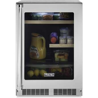 Viking VRUI5241GSS  5 Series 24 Inch Compact Refrigerator, in Stainless Steel — thumbnail 3