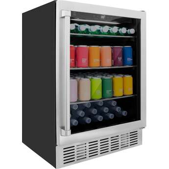 Zline 24 Inch Monument Autograph Edition 154 Can Beverage Fridge: Stainless Steel — thumbnail 17