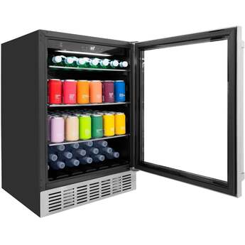 Zline 24 Inch Monument Autograph Edition 154 Can Beverage Fridge: Stainless Steel — thumbnail 21