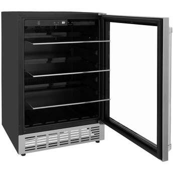 Zline 24 Inch Monument Autograph Edition 154 Can Beverage Fridge: Stainless Steel — thumbnail 32