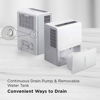 TCL 50 Pint Smart Dehumidifier with Pump Perfect for areas up to 4,500 sq. ft. — thumbnail 3
