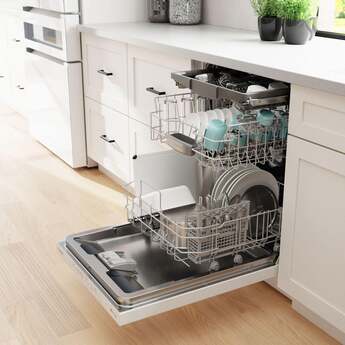 Bosch SHP65CM2N 500 Series 24 Inch White Built-In Fully Integrated Dishwasher — thumbnail 16