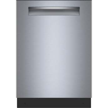 Bosch 24 Inch Fully Integrated Built-In Smart Dishwasher with 16 Place Setting Capacity, 7 Wash Cycles, Standard 3rd Rack, 44 dBA Noise Level, Zone Wash, AutoAir®, Home Connect™, RackMatic®, 24/7 AquaStop®, NSF® Certified and ENERGY STAR® Certified: Stainless Steel, Pocket Handle