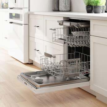 Bosch SHP78CM2N 800 Series 24 Inch White Built-In Fully Integrated Dishwasher — thumbnail 2