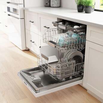 Bosch SHP78CM2N 800 Series 24 Inch White Built-In Fully Integrated Dishwasher — thumbnail 4