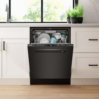 Bosch SHP78CM4N 800 Series 24 Inch Black Stainless Steel Built-In Fully Integrated Dishwasher — thumbnail 3