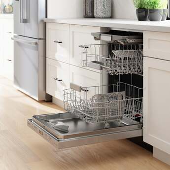 Bosch24 Inch Built-in Dishwasher With Pocket Handle 3rd Rack Flex 44Dba, : Stainless Steel — thumbnail 9