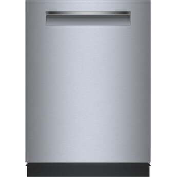 Bosch 500 Series 24 Inch Stainless Steel Top Control Tall Tub Pocket Handle Dishwasher with Stainless Steel Tub, 38 dBA: Stainless Steel