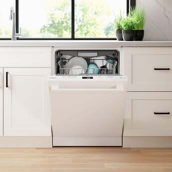 Bosch SHX78CM2N 800 Series 24 Inch White Built-In Fully Integrated Dishwasher — thumbnail 7