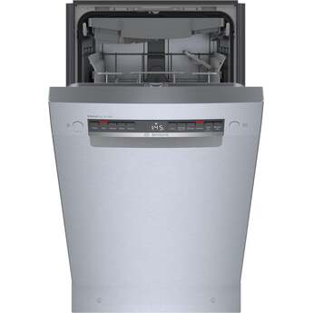 Bosch 18 Inch Full Console Recessed Handle Built-In Smart Dishwasher with 10 Place Settings, 3rd Rack, 46 dBA, 5 Programs, 5 Functions, InfoLight, Child Lock, RackMatic™, Delay Start, Home Connect™, AquaStop®, PrecisionWash®, PureDry®, ADA Compliant and ENERGY STAR®: Stainless Steel — thumbnail 28