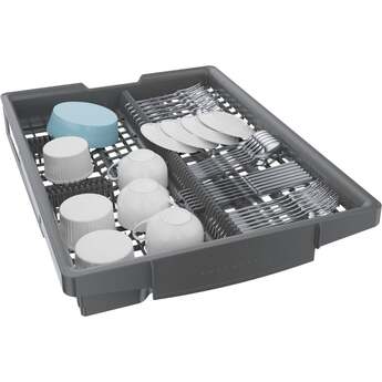 Bosch 18 Inch Full Console Recessed Handle Built-In Smart Dishwasher with 10 Place Settings, 3rd Rack, 46 dBA, 5 Programs, 5 Functions, InfoLight, Child Lock, RackMatic™, Delay Start, Home Connect™, AquaStop®, PrecisionWash®, PureDry®, ADA Compliant and ENERGY STAR®: Stainless Steel — thumbnail 29