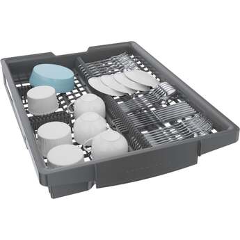 Bosch 18 Inch Full Console Recessed Handle Built-In Smart Dishwasher with 10 Place Settings, 3rd Rack, 46 dBA, 5 Programs, 5 Functions, InfoLight, Child Lock, RackMatic™, Delay Start, Home Connect™, AquaStop®, PrecisionWash®, PureDry®, ADA Compliant and ENERGY STAR®: Stainless Steel — thumbnail 30