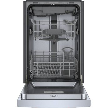 Bosch 18 Inch Full Console Recessed Handle Built-In Smart Dishwasher with 10 Place Settings, 3rd Rack, 46 dBA, 5 Programs, 5 Functions, InfoLight, Child Lock, RackMatic™, Delay Start, Home Connect™, AquaStop®, PrecisionWash®, PureDry®, ADA Compliant and ENERGY STAR®: Stainless Steel — thumbnail 33