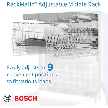 Bosch SPV68B53UC 800 Series 18 Inch Built-In Fully Integrated Dishwasher — thumbnail 7
