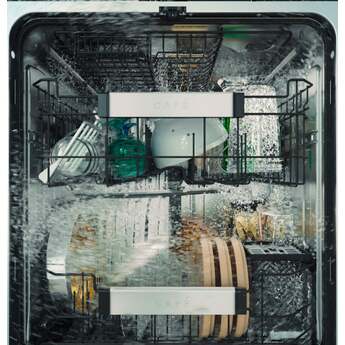 Cafe 24 Inch Fully Integrated Built-In Smart Dishwasher with 16 Place Setting Capacity, 6 Wash Cycles, 44 dBA Noise Level, and Ultra Wash: Fingerprint Resistant Stainless Steel with Brushed Stainless Handles — thumbnail 10