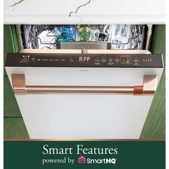 Cafe 24 Inch Fully Integrated Built-In Smart Dishwasher with 16 Place Setting Capacity, 6 Wash Cycles, 44 dBA Noise Level, and Ultra Wash: Fingerprint Resistant Stainless Steel with Brushed Stainless Handles — thumbnail 11