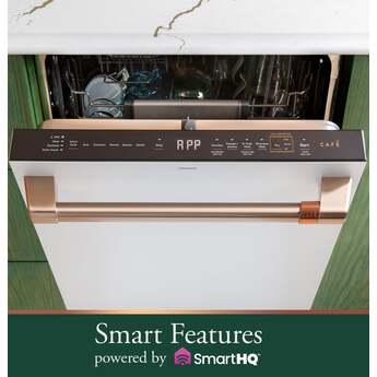 Cafe 24 Inch Fully Integrated Built-In Smart Dishwasher with 16 Place Setting Capacity, 6 Wash Cycles, 44 dBA Noise Level, and Ultra Wash: Fingerprint Resistant Stainless Steel with Brushed Stainless Handles — thumbnail 2