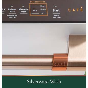 Cafe 24 Inch Fully Integrated Built-In Smart Dishwasher with 16 Place Setting Capacity, 6 Wash Cycles, 44 dBA Noise Level, and Ultra Wash: Fingerprint Resistant Stainless Steel with Brushed Stainless Handles — thumbnail 21