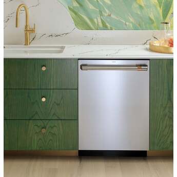 Cafe 24 Inch Fully Integrated Built-In Smart Dishwasher with 16 Place Setting Capacity, 6 Wash Cycles, 44 dBA Noise Level, and Ultra Wash: Fingerprint Resistant Stainless Steel with Brushed Stainless Handles — thumbnail 24