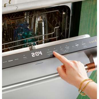 Cafe 24 Inch Fully Integrated Built-In Smart Dishwasher with 16 Place Setting Capacity, 6 Wash Cycles, 44 dBA Noise Level, and Ultra Wash: Fingerprint Resistant Stainless Steel with Brushed Stainless Handles — thumbnail 39
