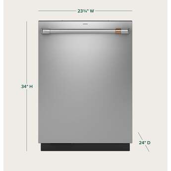 Cafe 24 Inch Fully Integrated Built-In Smart Dishwasher with 16 Place Setting Capacity, 6 Wash Cycles, 44 dBA Noise Level, and Ultra Wash: Fingerprint Resistant Stainless Steel with Brushed Stainless Handles — thumbnail 40