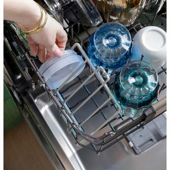 Cafe 24 Inch Fully Integrated Built-In Smart Dishwasher with 16 Place Setting Capacity, 6 Wash Cycles, 44 dBA Noise Level, and Ultra Wash: Fingerprint Resistant Stainless Steel with Brushed Stainless Handles — thumbnail 6