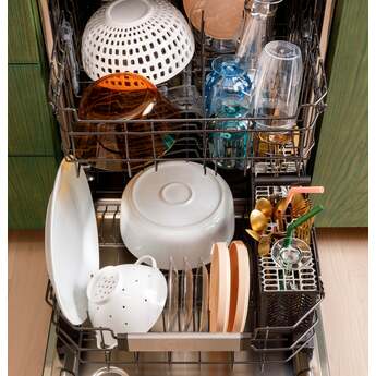 Cafe 24 Inch Fully Integrated Built-In Smart Dishwasher with 16 Place Setting Capacity, 6 Wash Cycles, 44 dBA Noise Level, and Ultra Wash: Fingerprint Resistant Stainless Steel with Brushed Stainless Handles — thumbnail 7